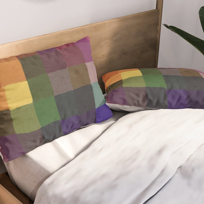 Rainbow mosaic Pillow Sham Gallery Image 2