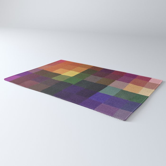 Rainbow mosaic Rug Gallery Image 3