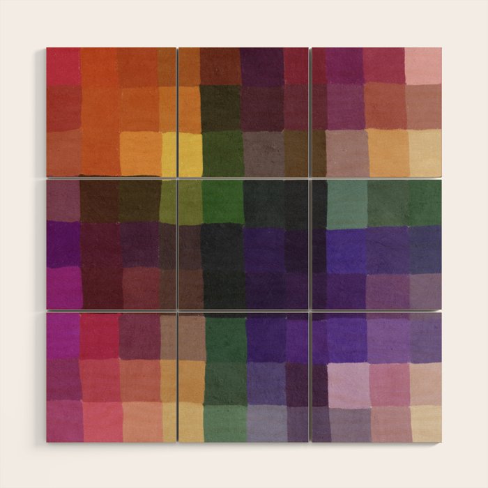 Rainbow mosaic Wood Wall Art Gallery Image 1