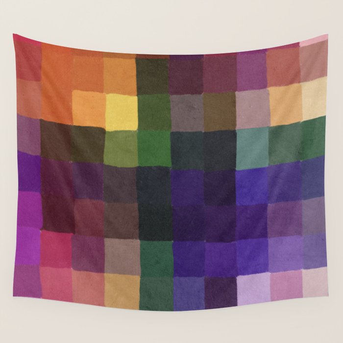 Rainbow mosaic Wall Tapestry Gallery Image 4