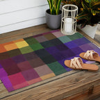 Rainbow mosaic Outdoor Rug Gallery Image 2