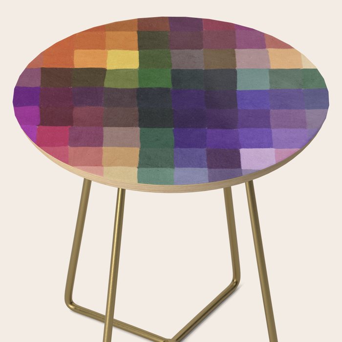 Rainbow mosaic Side Table Gallery Image 2