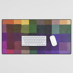 Rainbow mosaic Desk Mat Gallery Image 1