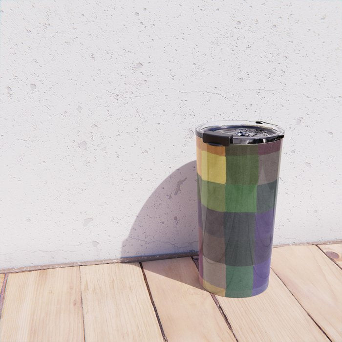 Rainbow mosaic Travel Mug Gallery Image 4