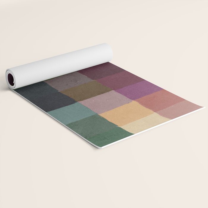 Rainbow mosaic Yoga Mat Gallery Image 2