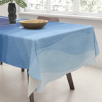 Lighthouse & the paper boat, blue ocean Tablecloth Gallery Image 3