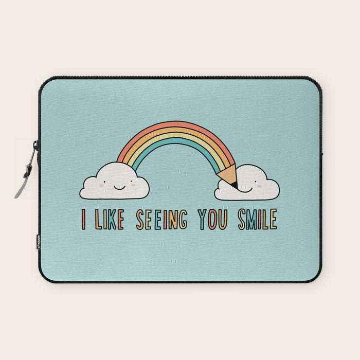 I like seeing you smile Laptop Sleeve Gallery Image 1