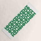 Mid Century Modern Geometric 04 Green Yoga Mat Gallery Image 1