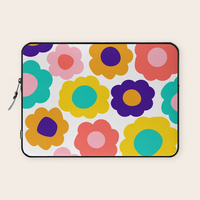 Flowers Pop Laptop Sleeve Gallery Image 1