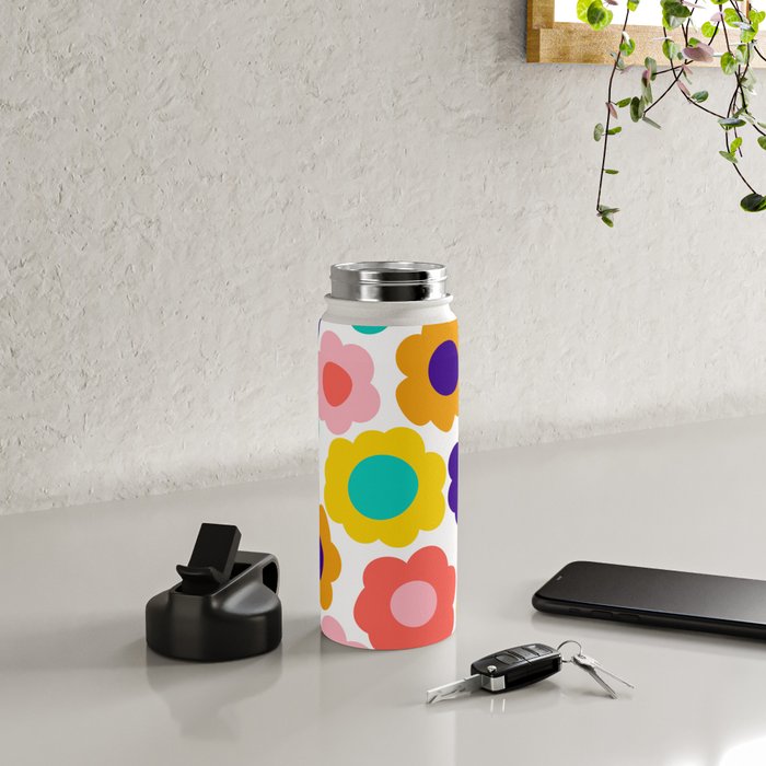 Flowers Pop Water Bottle Gallery Image 5