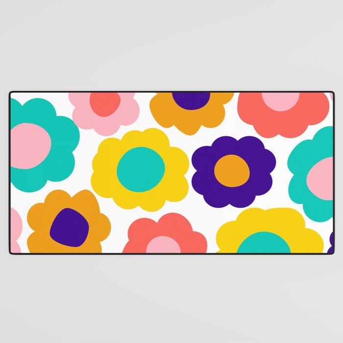 Flowers Pop Desk Mat Gallery Image 3