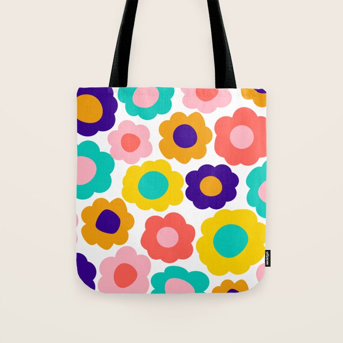 Flowers Pop Tote Bag Gallery Image 1