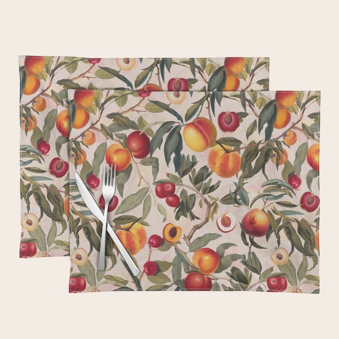 Vintage Fruit Pattern XXIII Placemat Gallery Image 1