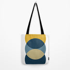 Rise of the Sun - Yellow, Blue, Geometric Art Tote Bag Gallery Image 2