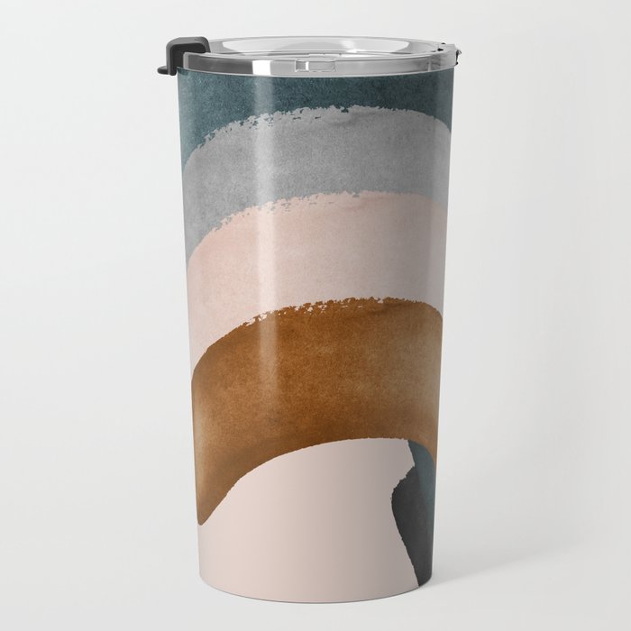 Brushstroke rainbows Travel Mug Gallery Image 3