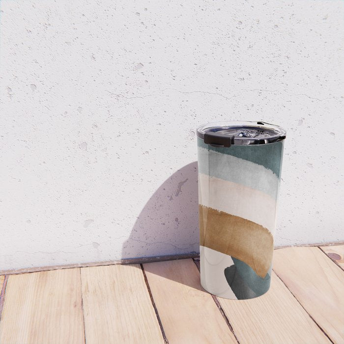 Brushstroke rainbows Travel Mug Gallery Image 4
