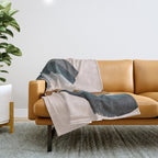 Brushstroke rainbows Throw Blanket Gallery Image 1