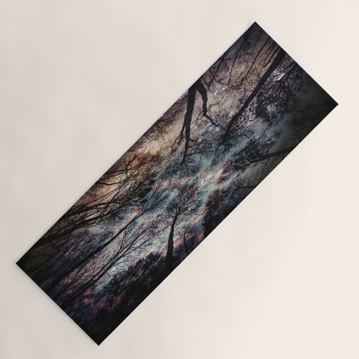 Starry Sky in the Forest Yoga Mat Gallery Image 1