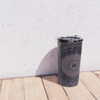 Mandala in cherry and plum tones Travel Mug Gallery Image 4