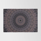 Mandala in cherry and plum tones Rug Gallery Image 2
