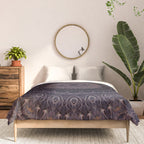 Mandala in cherry and plum tones Comforter Gallery Image 3