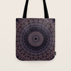 Mandala in cherry and plum tones Tote Bag Gallery Image 1