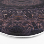 Mandala in cherry and plum tones Bath Mat Gallery Image 3