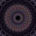 Mandala in cherry and plum tones Coffee Mug Gallery Image 2