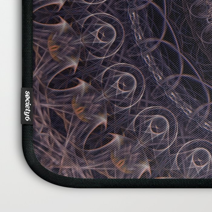 Mandala in cherry and plum tones Laptop Sleeve Gallery Image 3