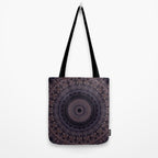Mandala in cherry and plum tones Tote Bag Gallery Image 2