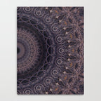 Mandala in cherry and plum tones Notebook Gallery Image 4