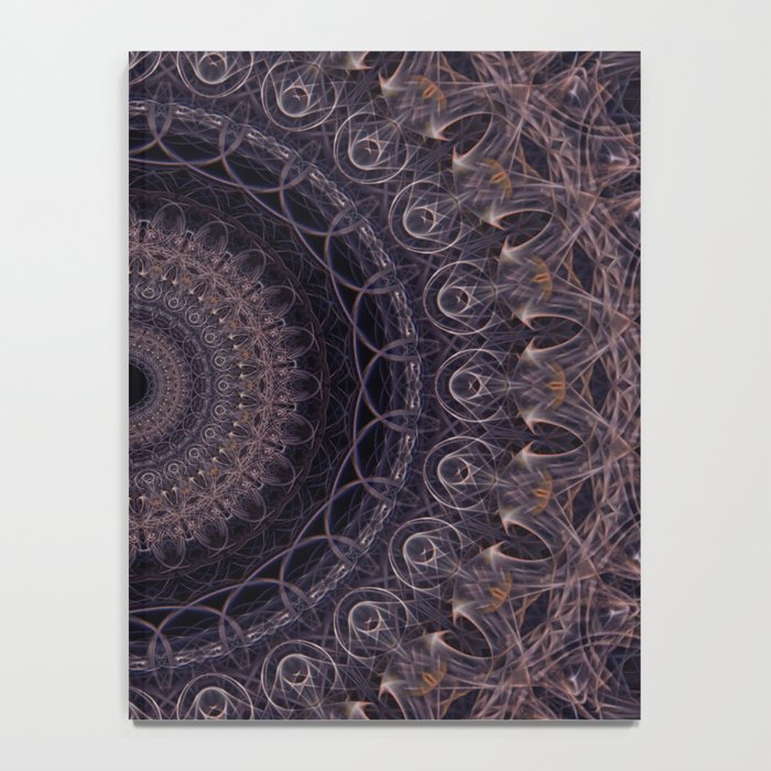 Mandala in cherry and plum tones Notebook Gallery Image 4