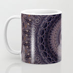 Mandala in cherry and plum tones Coffee Mug Gallery Image 3