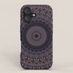 Mandala in cherry and plum tones iPhone Case Gallery Image 1