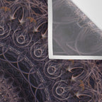 Mandala in cherry and plum tones Wall Tapestry Gallery Image 3