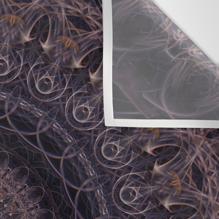 Mandala in cherry and plum tones Wall Tapestry Gallery Image 3