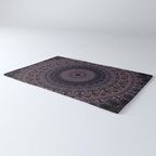 Mandala in cherry and plum tones Rug Gallery Image 3