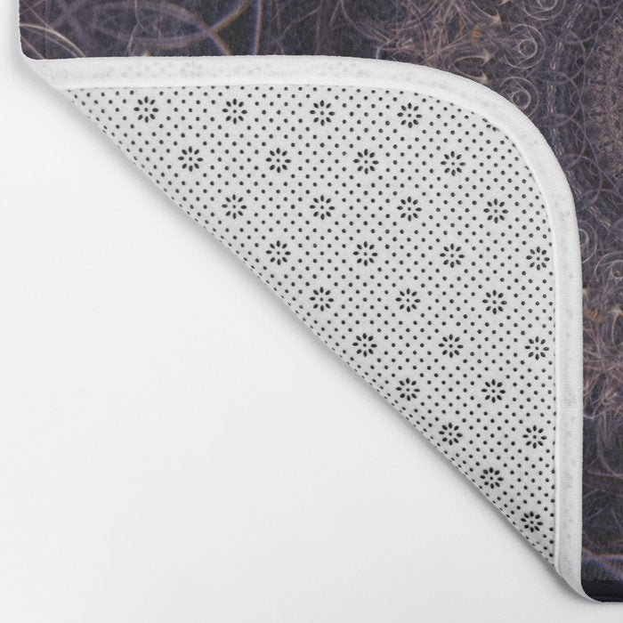 Mandala in cherry and plum tones Bath Mat Gallery Image 2