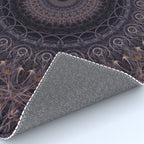 Mandala in cherry and plum tones Rug Gallery Image 4
