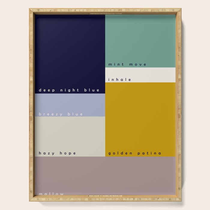 expectant iteration colored emotions Serving Tray Gallery Image 1