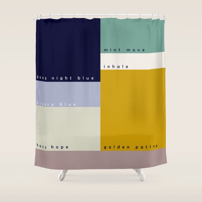 expectant iteration colored emotions Shower Curtain Gallery Image 1