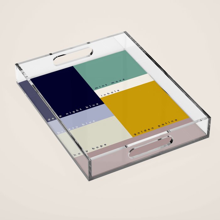 expectant iteration colored emotions Acrylic Tray Gallery Image 1