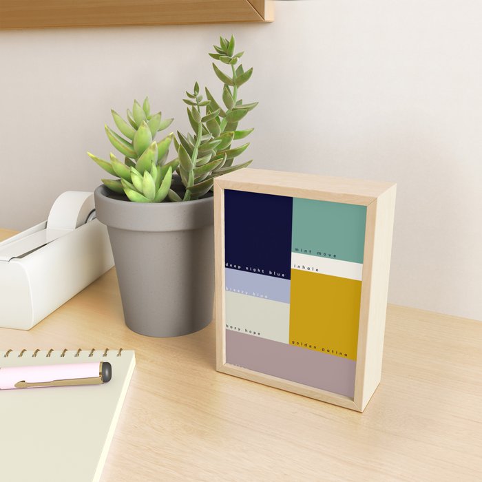 expectant iteration colored emotions Mini Art Print Gallery Image 2