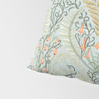 Woodland soil Morris style mint Pillow Sham Gallery Image 4