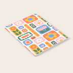 Vintage scandinavian floral art pattern Notebook Gallery Image 2