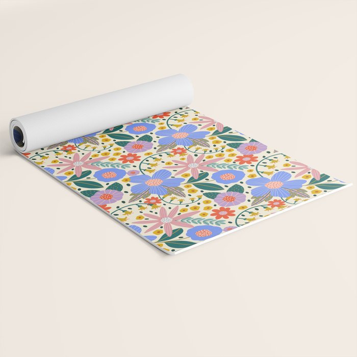 Pure Joy - colorful Floral  Yoga Mat Gallery Image 2