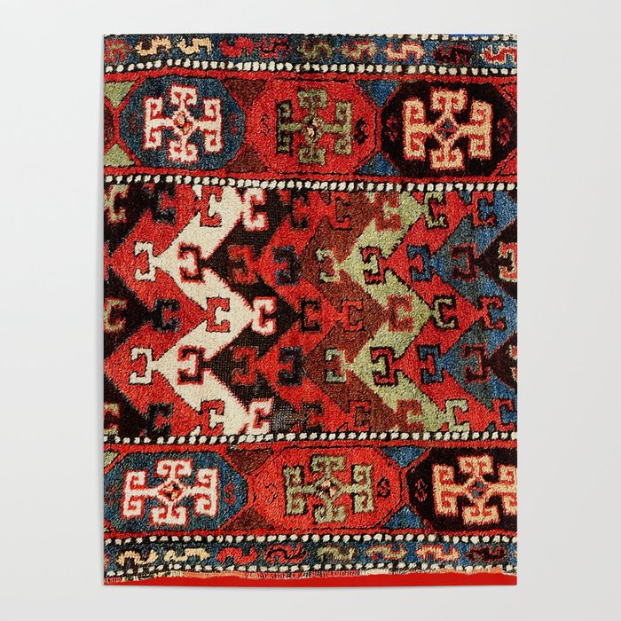 Kurdish East Anatolian Rug Print Poster Gallery Image 1