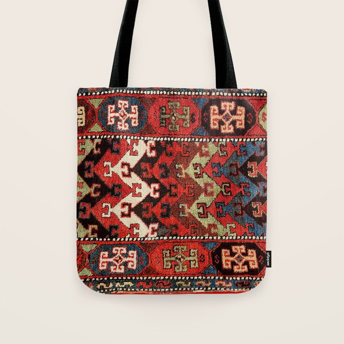 Kurdish East Anatolian Rug Print Tote Bag Gallery Image 1