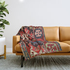 Kurdish East Anatolian Rug Print Throw Blanket Gallery Image 1