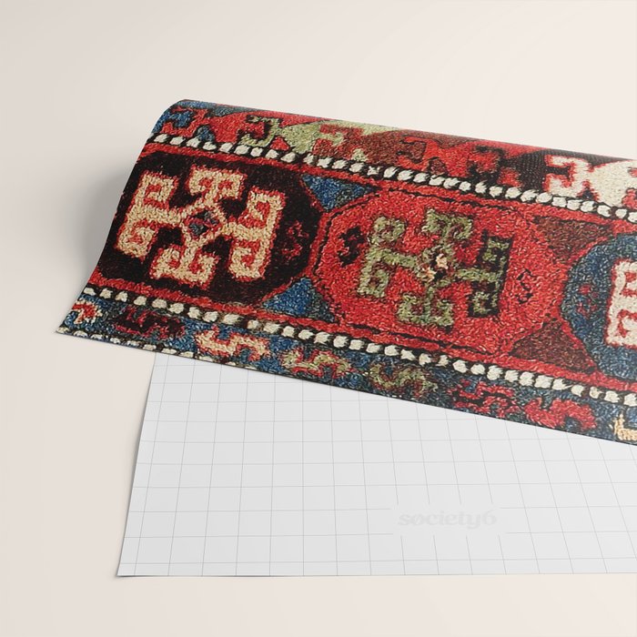 Kurdish East Anatolian Rug Print Wrapping Paper Gallery Image 2